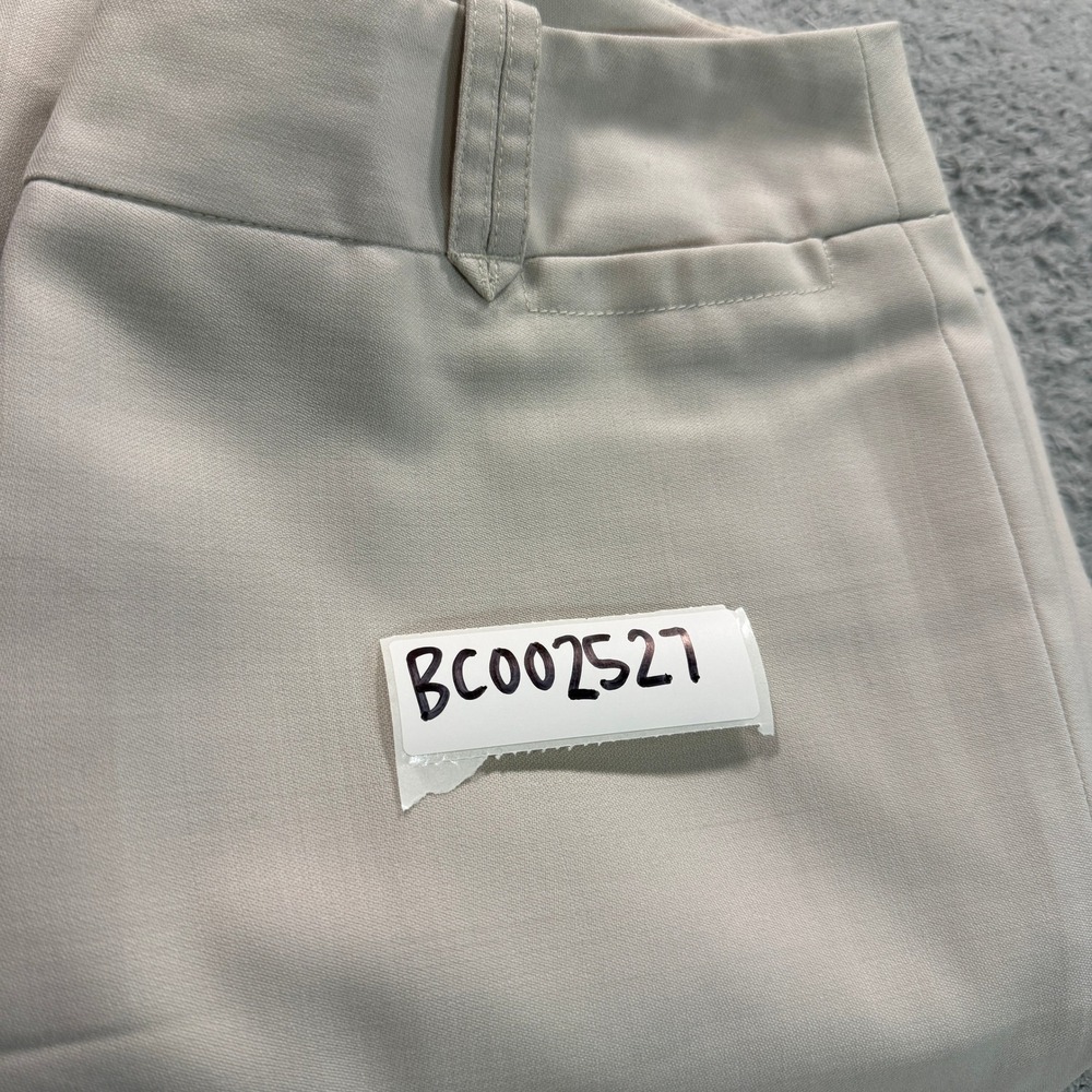 Ann Taylor Loft Womens Marisa Dress Pants 6P Beige Wool Blend Wide Leg Lined - Picture 10 of 10